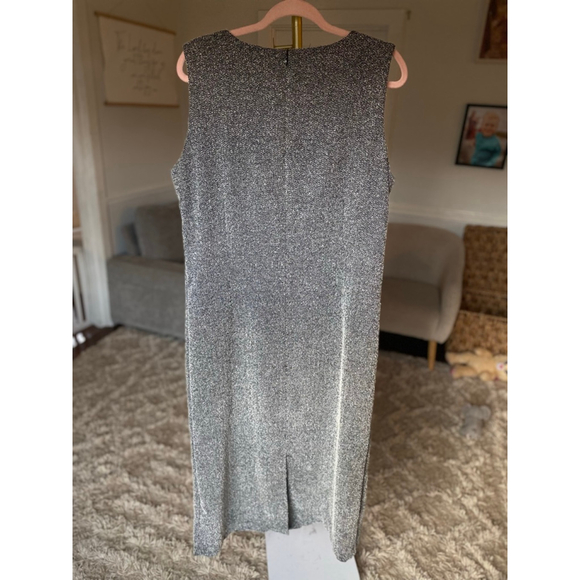 DR Thick Knit Maxi Dress 16 Herringbone Holiday Old Money Quiet Luxury - Picture 3 of 8